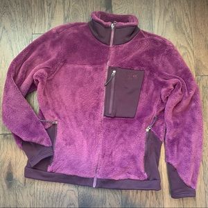 Mountain Hardwear Purple Fluffy Zip Fleece Jacket